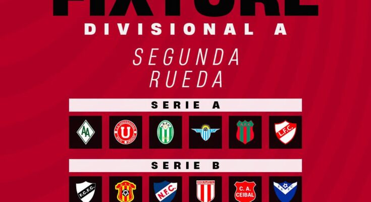 Divisional Primera A: Fixture de la Segunda Rueda