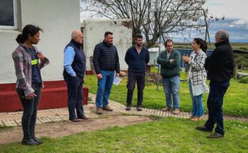 Albisu encabezó una gira de cuatro días del Comité Departamental de Emergencias por el interior de Salto