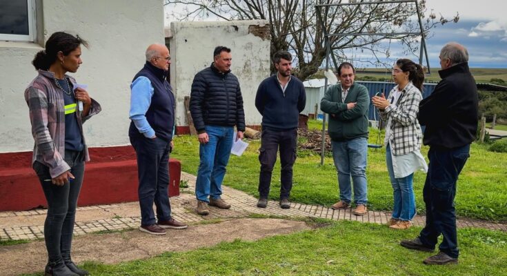 Albisu encabezó una gira de cuatro días del Comité Departamental de Emergencias por el interior de Salto