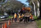 Gobierno de Salto refuerza trabajos para recuperar las calles tras las intensas lluvias