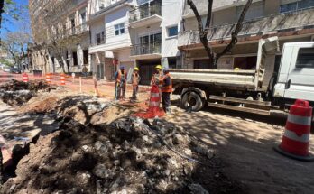 Corte de tránsito en calle Artigas por trabajos de reparación del hormigón