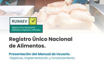 Presentación del Registro Único Nacional de Alimentos (RUNAEV)