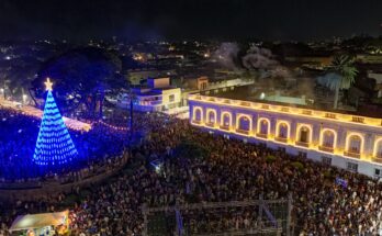 Miles de personas acompañaron el Encendido del Árbol de Navidad en Plazoleta Roosevelt
