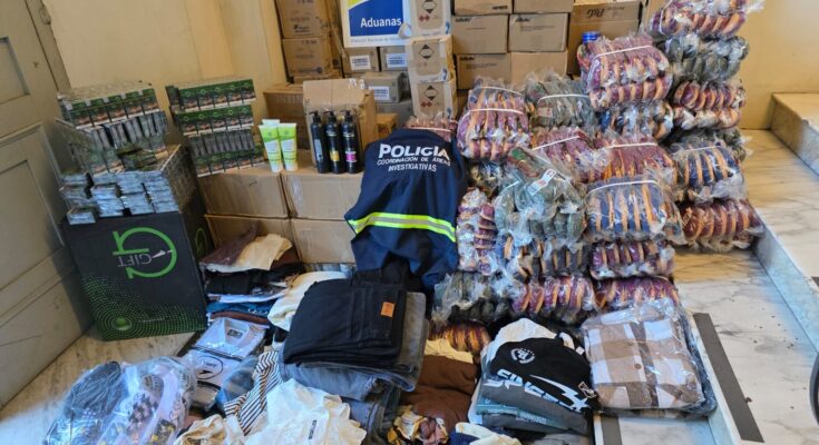 Incautan mercadería ilegal por casi 2 millones de pesos tras operativo policial en Salto