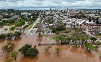 Más de 100 personas desplazadas por la creciente del río Uruguay