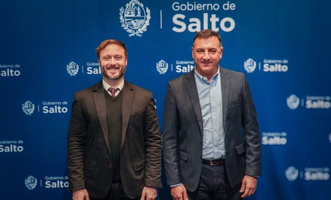 Intendente Carlos Albisu recibió a su par de Concordia, Francisco Azcué Intendente Carlos Albisu recibió a su par de Concordia, Francisco Azcué