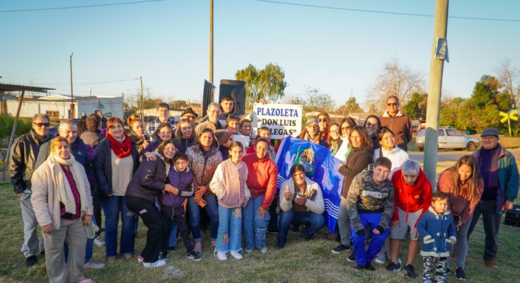 La plazoleta del barrio Grattone fue oficialmente designada con el nombre de “Don Luis Villegas”