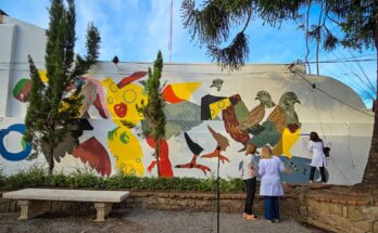 Inauguración del mural “La Paloma” en la plazoleta Roosevelt