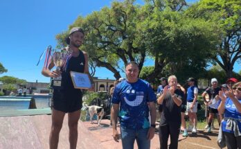 Carlos Albisu y Marcelo García da Rosa acompañaron la correcaminata solidaria de la Fundación Pérez Scremini