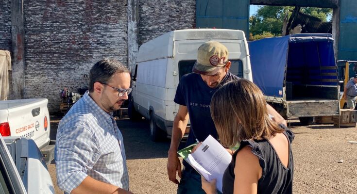 El Gobierno de Salto brindó apoyo a trabajadores afectados por el incendio en el Mercado Regional