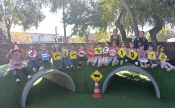 Mayo Amarillo: Educación vial en el Jardín 103 y masiva participación en curso de manejo defensivo