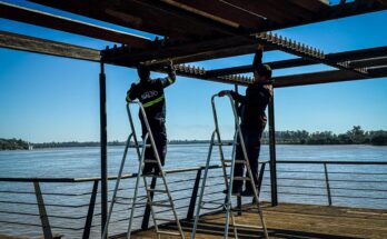 Gobierno de Salto trabaja en la recuperación del Muelle Negro tras años de abandono