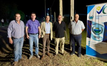 Blardoni y Galliazzi participaron del encendido del nuevo alumbrado público en MEVIR V de Villa Constitución