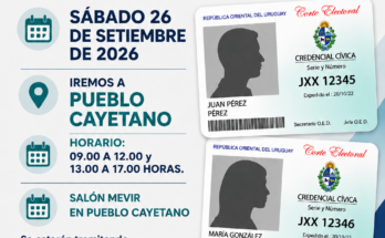 Oficina Inscriptora Móvil atenderá este sábado en Pueblo Cayetano