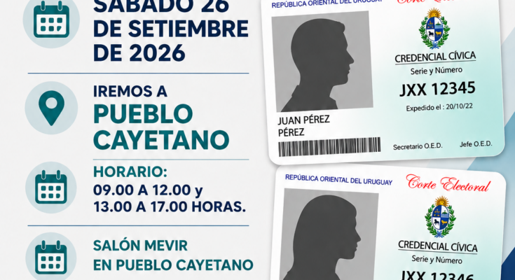 Oficina Inscriptora Móvil atenderá este sábado en Pueblo Cayetano Oficina Inscriptora Móvil atenderá este sábado en Pueblo Cayetano