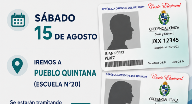 Oficina Inscriptora Móvil atenderá este sábado en Pueblo Quintana Oficina Inscriptora Móvil atenderá este sábado en Pueblo Quintana