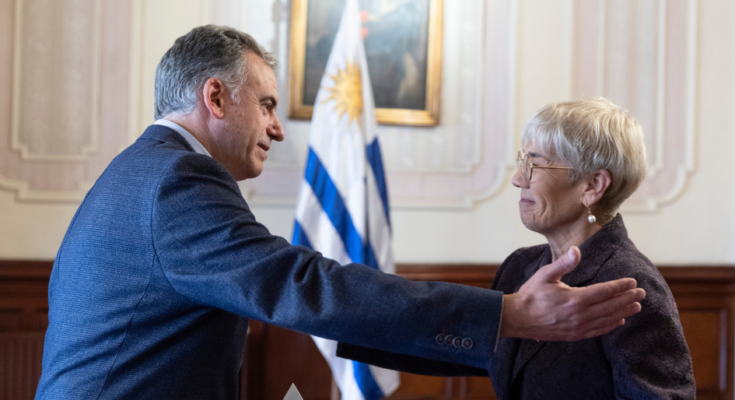 Presidente Orsi recibió cartas credenciales de embajadores de Chile, Palestina y Portugal