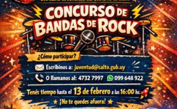 La Secretaría de Juventud impulsa el Concurso de Bandas de Rock en Salto