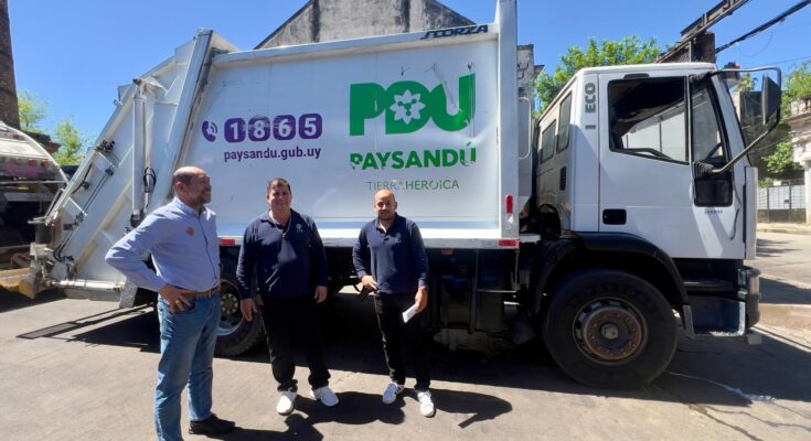 Albisu le pidió a Paysandú el préstamo de un camión recolector para mejorar el servicio en Salto