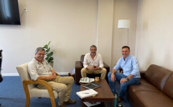 Albisu y Texeira Núñez recibieron al diputado De Brum, quien presentó proyectos para Salto