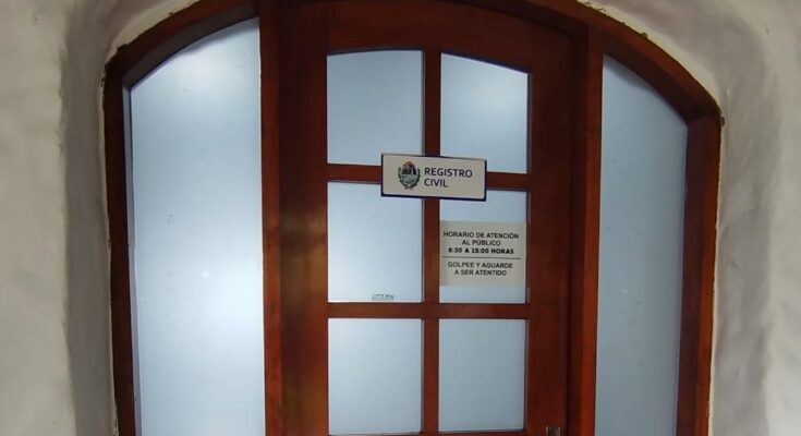 Desde el lunes 27, la Oficina de Registro Civil funcionará en calle Uruguay 1052
