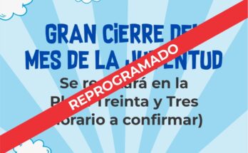 Se posterga el cierre del Mes de la Juventud previsto para este domingo