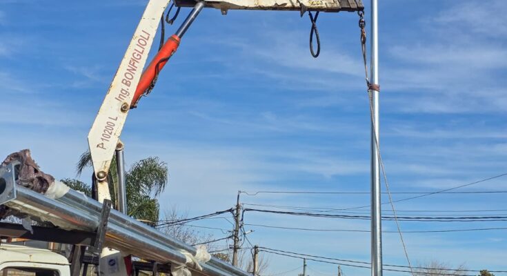 Barrio Arralde: avanzan las obras viales y la modernización del alumbrado público Barrio Arralde: avanzan las obras viales y la modernización del alumbrado público