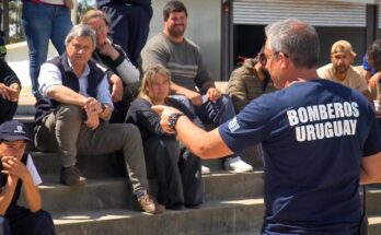 Central Hortícola del Norte realizó un simulacro de incendio junto al Cuerpo de Bomberos