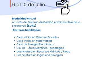 Segundo Período de Inscripciones a la sede Salto Udelar en el mes de julio