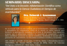 Seminario “Del Dato a la Decisión: Alfabetización Científica como vehículo para la Ciencia Ciudadana en tiempos de incertidumbre”
