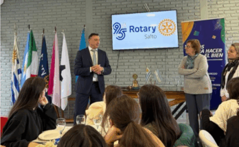 Rotary Club Salto cumplió 95 años de vida con nueva presidente