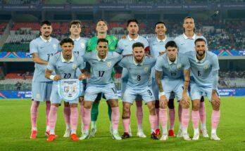 Uruguay goleó a India 6-1 en Calcuta, en el cierre de su gira de amistosos en Asia