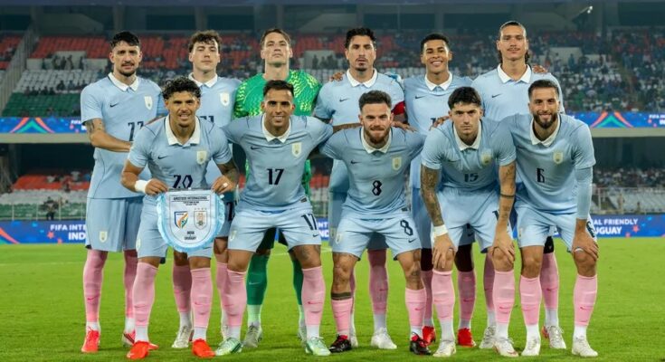 Uruguay goleó a India 6-1 en Calcuta, en el cierre de su gira de amistosos en Asia Uruguay goleó a India 6-1 en Calcuta, en el cierre de su gira de amistosos en Asia