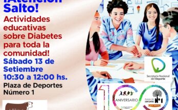 Jornada de sensibilización sobre diabetes en Plaza de Deportes Nº 1