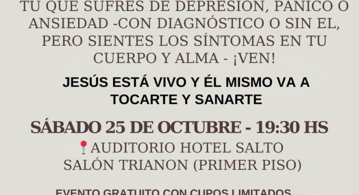 La Iglesia Evangélica Nueva Alianza invita a un Encuentro de Sanidad y Libertad La Iglesia Evangélica Nueva Alianza invita a un Encuentro de Sanidad y Libertad