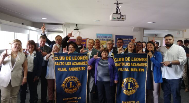 Nuevas filiales de Club de Leones Salto Los Azahares en Pueblo Belén y barrio Andresito fortalecen el trabajo social y comunitario