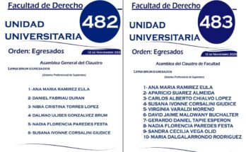 Unidad Universitaria impulsa una propuesta integradora con las Listas 482 y 483