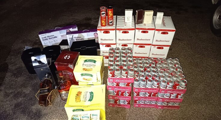 Incautación de mercadería en infracción aduanera sobre Ruta 3