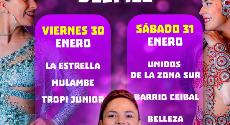 Ya está el orden de desfile de los Ensayos Técnicos, las escuelas de samba copan la Costa