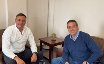 Eduardo Varela Minutti se reunió con el intendente Carlos Albisu