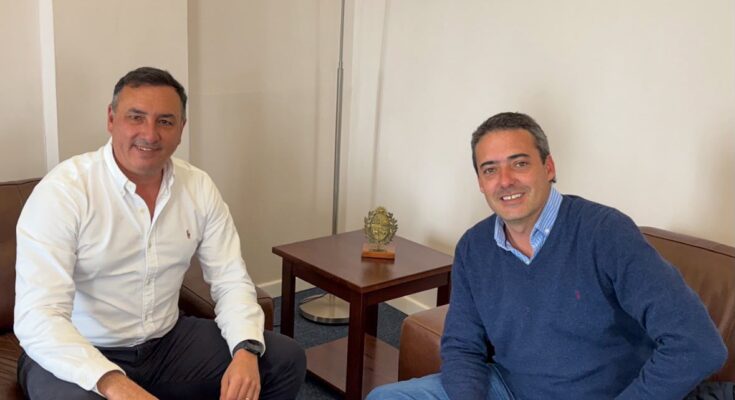 Eduardo Varela Minutti se reunió con el intendente Carlos Albisu