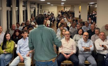 Seguridad: el diputado Pablo Constenla junto al senador Martinelli, impulsaron una instancia de propuestas para mejorar la situación del departamento