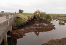 Inicia la reparación del puente sobre la Cañada de las Tunas, en Salto