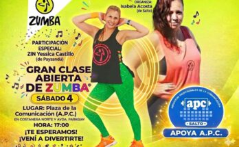 Gran clase abierta de Zumba en Plaza de la Comunicación