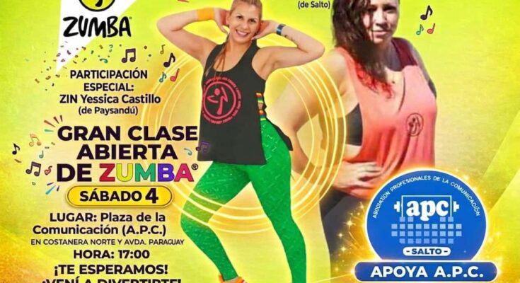 Gran clase abierta de Zumba en Plaza de la Comunicación