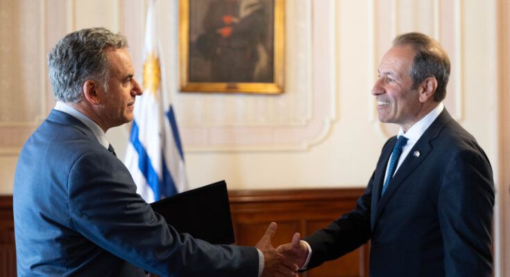 Orsi recibió cartas credenciales del embajador de la Unión Europea