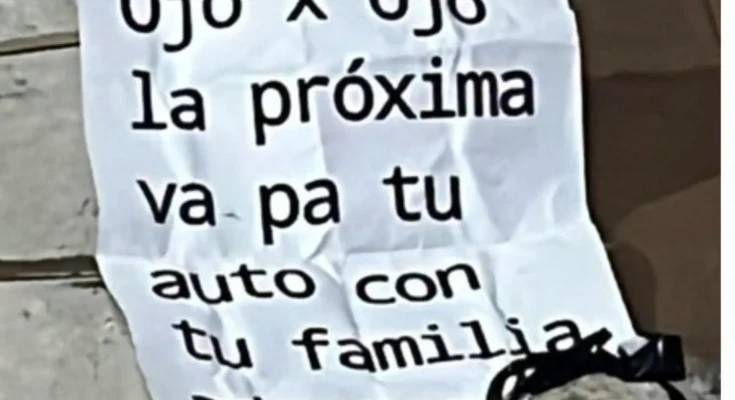 Dispararon contra sede del INR y dejaron una amenaza: “La próxima va pa tu auto con tu familia adentro”