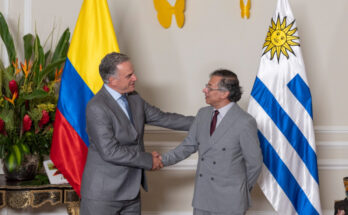 Orsi mantuvo encuentro bilateral con el presidente de Colombia, Gustavo Petro, en Bogotá