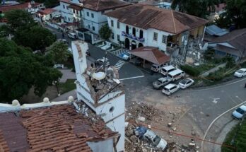 Un fuerte terremoto de magnitud 7,7 sacude Panamá y deja cientos de edificaciones destruidas o dañadas
