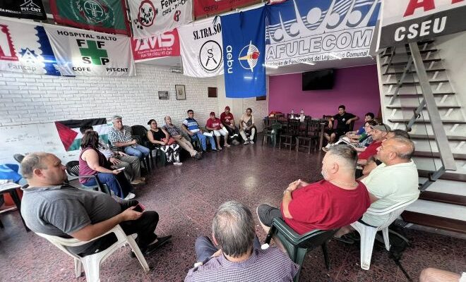 El Plenario Intersindical de Trabajadores de Salto pone de manifiesto, una vez más, la crisis laboral en que se encuentra el departamento El Plenario Intersindical de Trabajadores de Salto pone de manifiesto, una vez más, la crisis laboral en que se encuentra el departamento